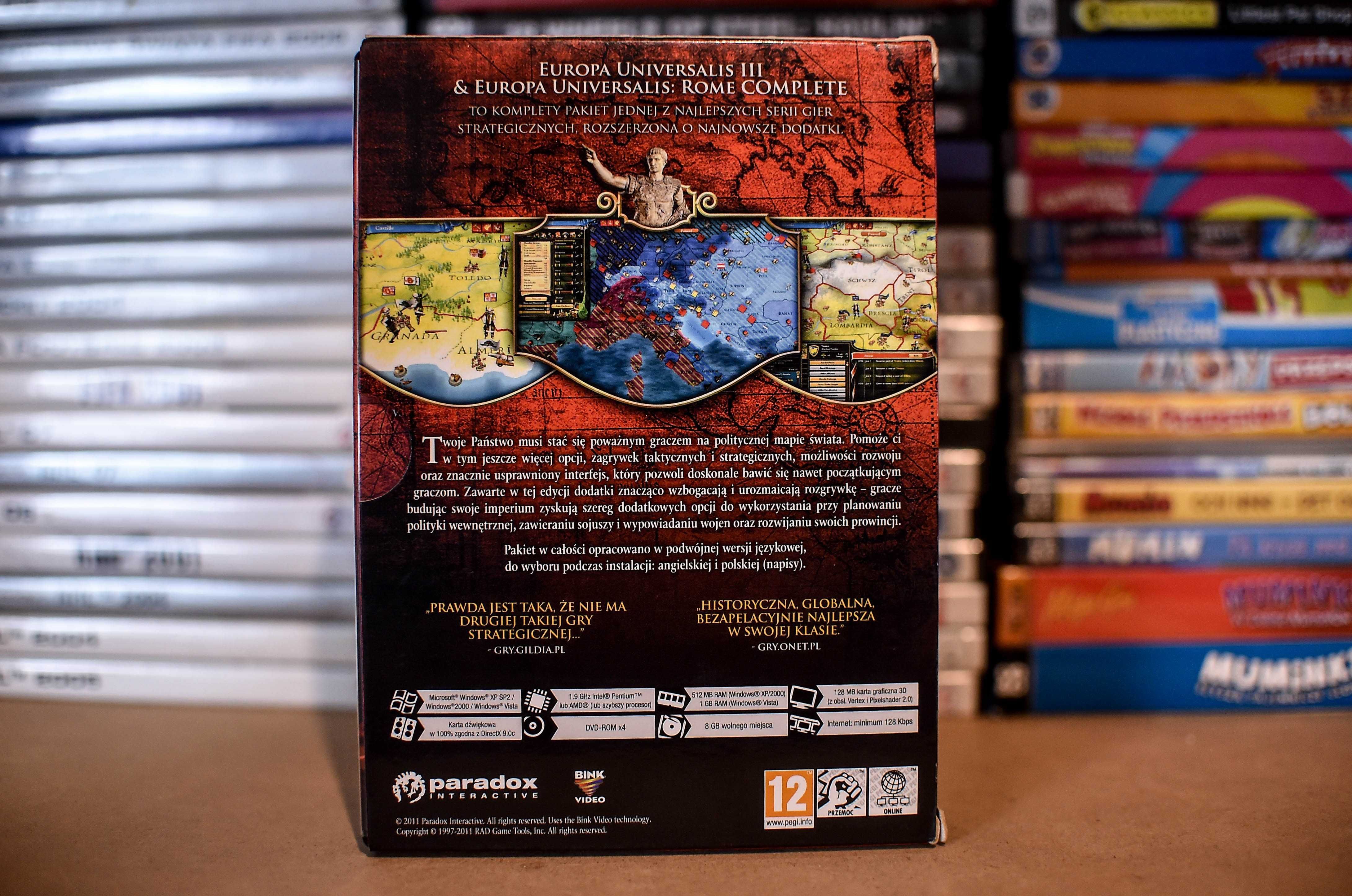 PC # Europa Universalis III Rome Complete ( Mini Big Box)