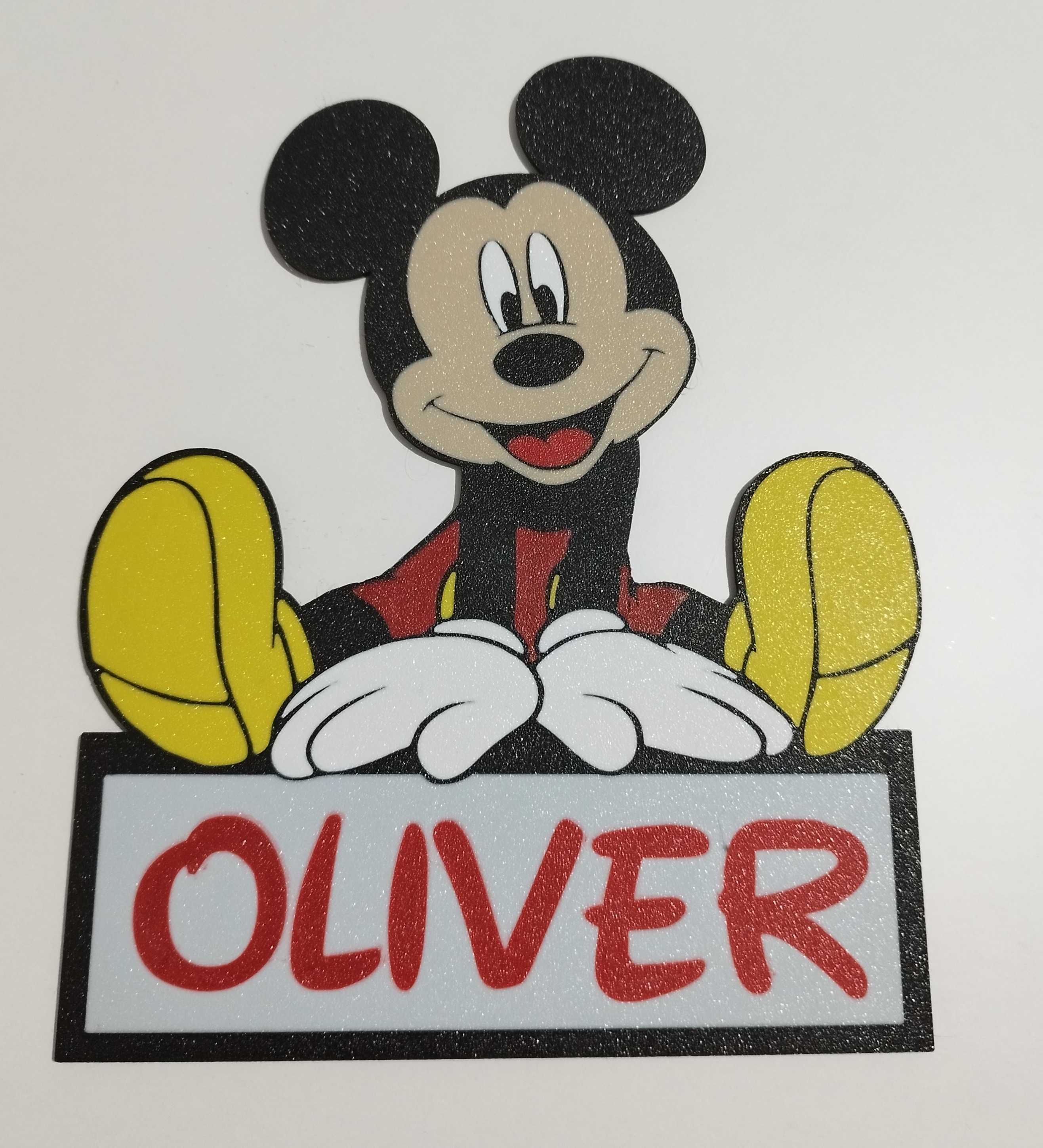 Placa para quarto Mickey mause