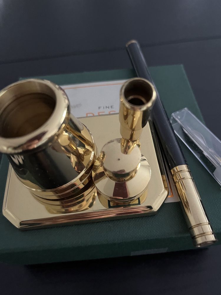 Fine desk brass acessories