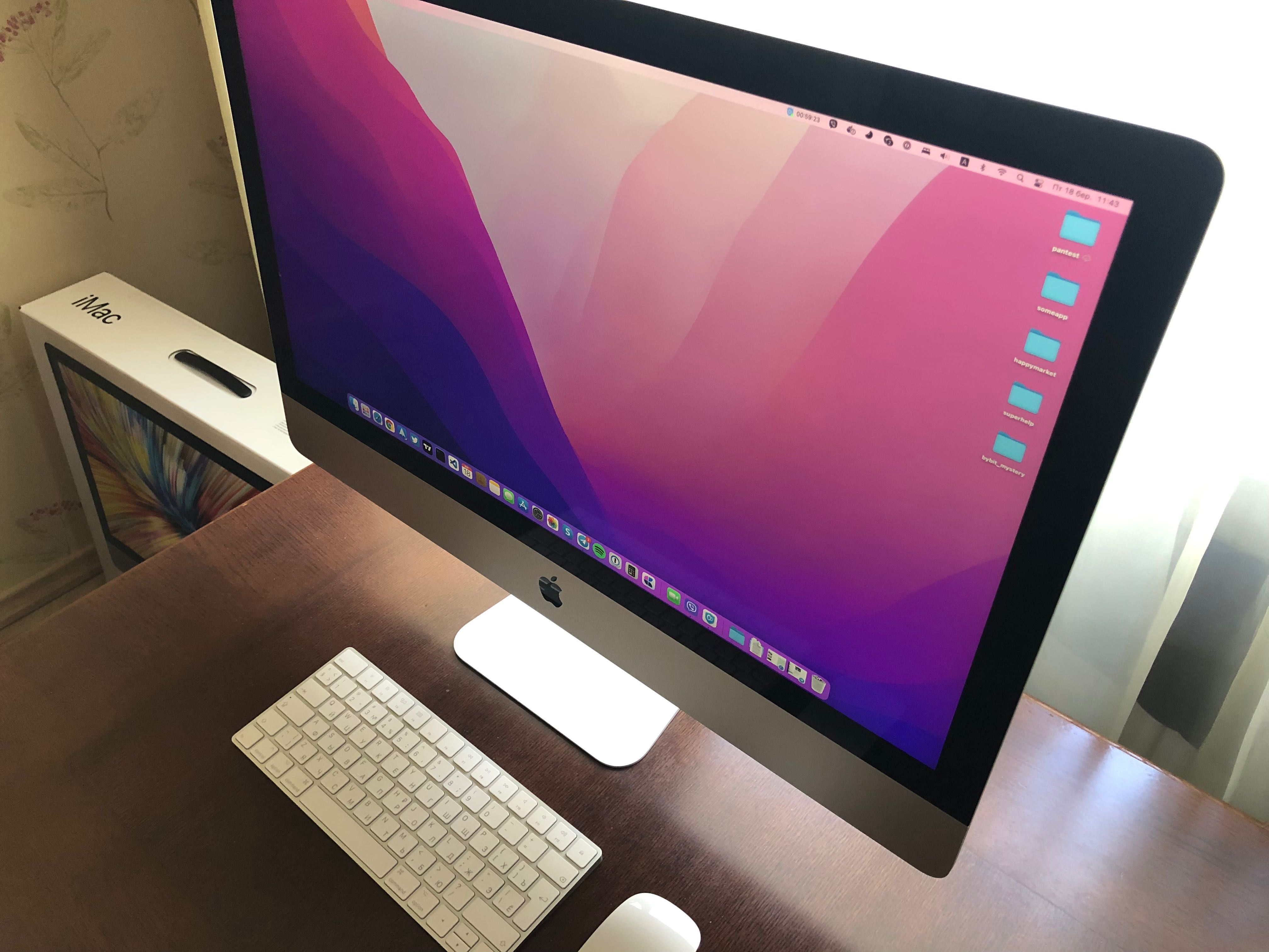 Apple Imac 2020 MXWT2 Retina 27' 3,1GHz Intel core i5 16 Gb