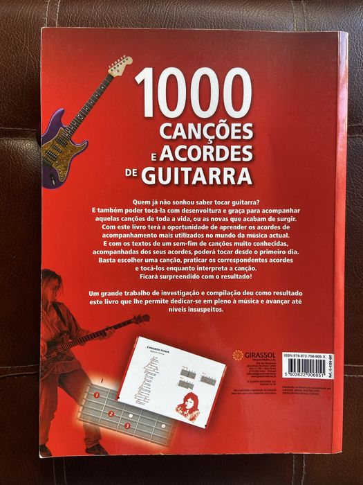 Livro 1000 cancoes e acordes de guitarra