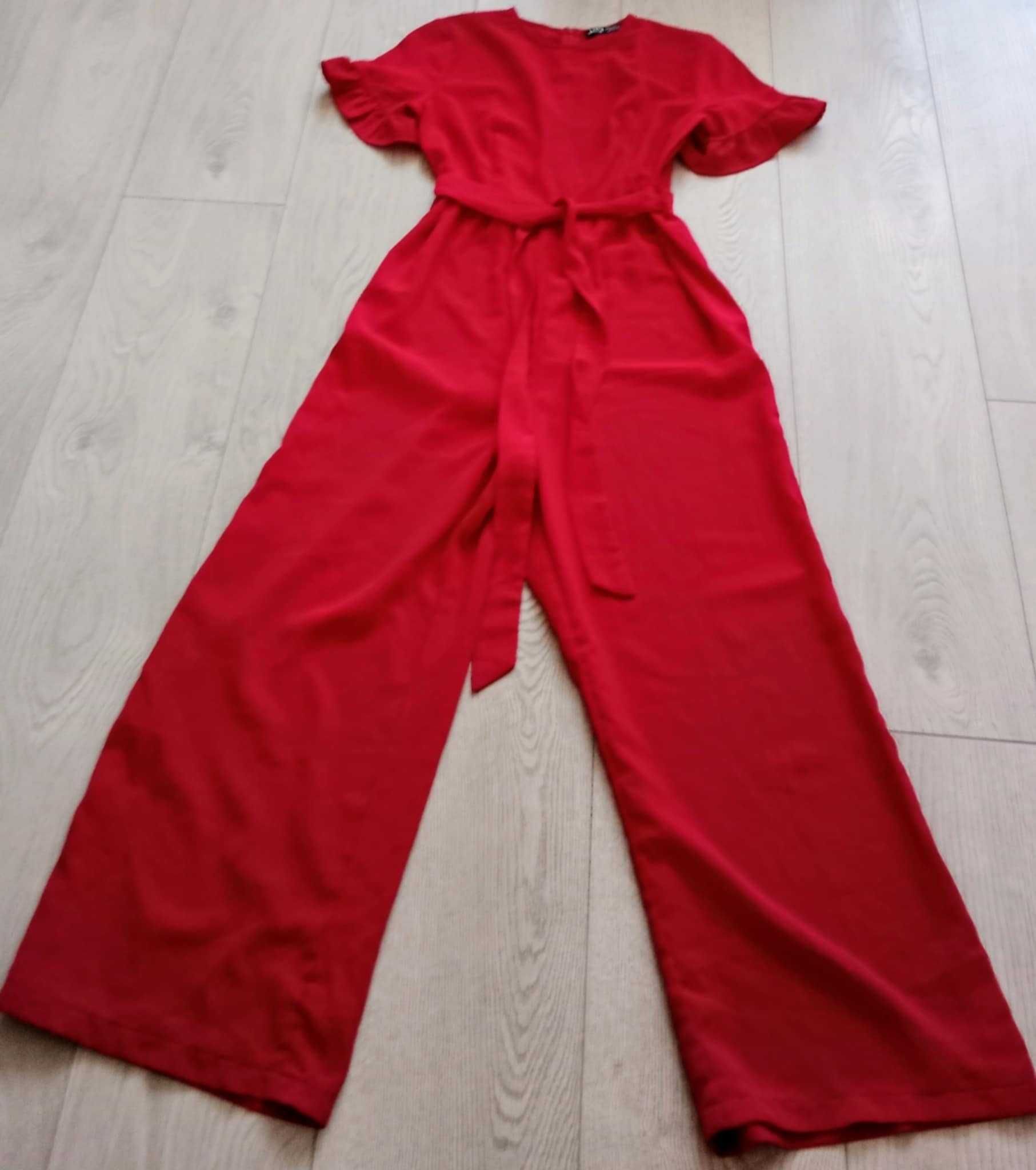 Shein S/36 elegancki kombinezon z paskiem