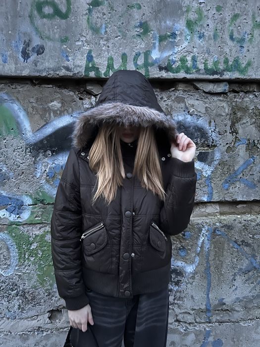 Зимова Куртка Y2k Fur Bomber jacket / Хутро Вінтаж
