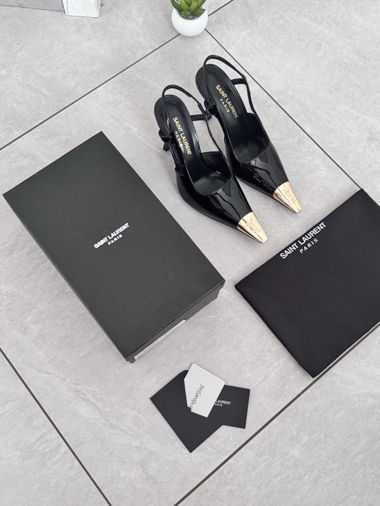 Szpilki Skora naturalna 37 Zestaw Saint Laurent