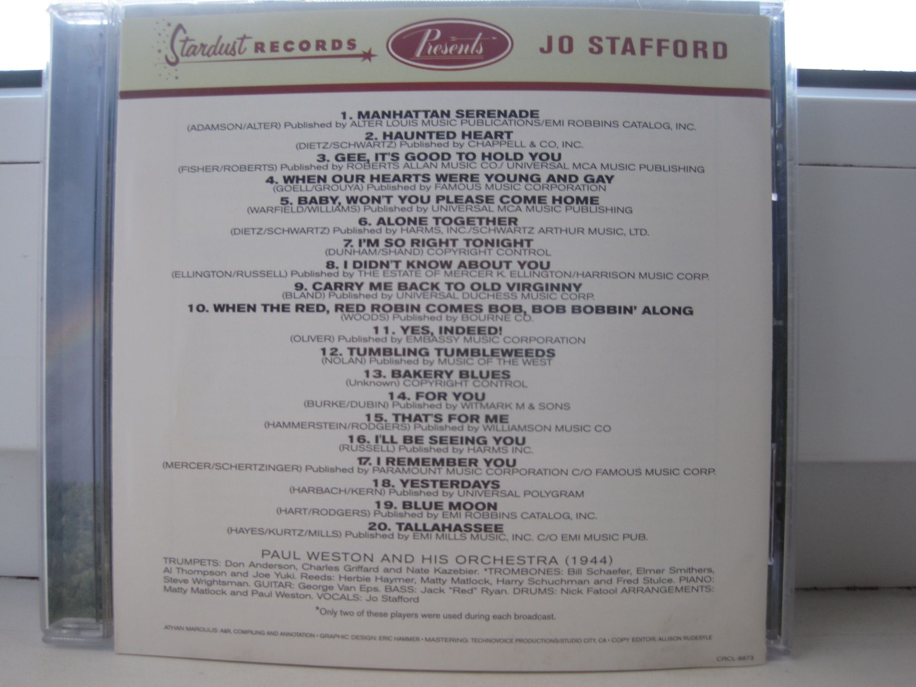 Jo Stafford Best CD