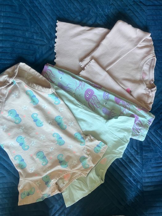 Paczka zestaw dziewczynka 74 smyk H&M