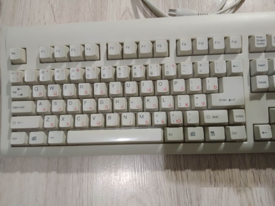 Винтажная ретро клавиатура Turbo - Plus  KB 8001 R+