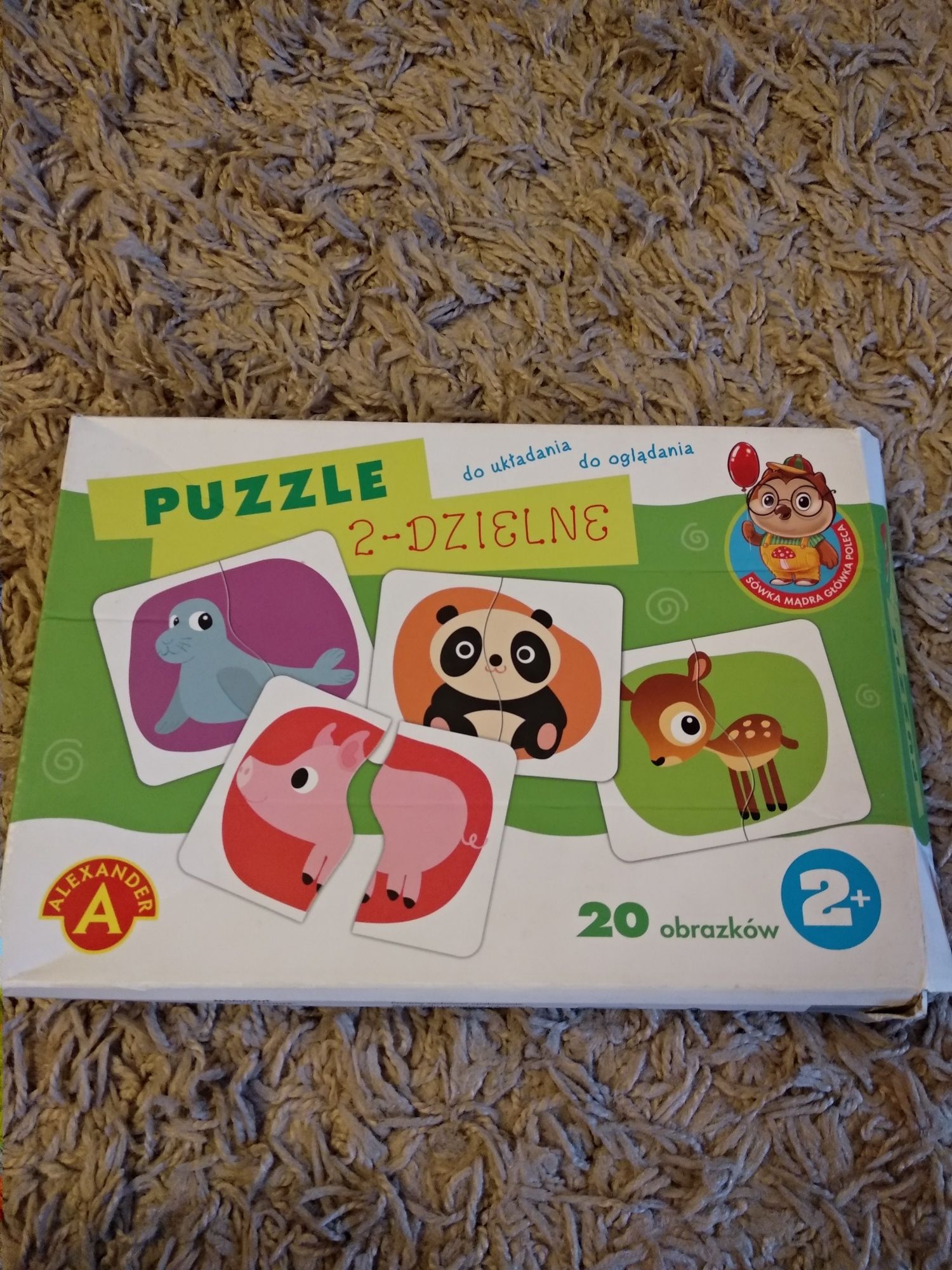 Puzzle 2-dzielne na wiek 2+