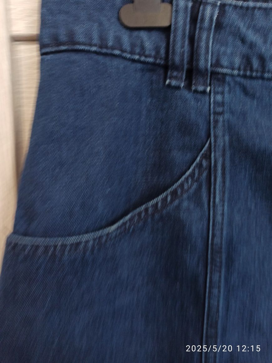 Spódnica ciemny jeans, rozmiar 44. 100 % bawełna