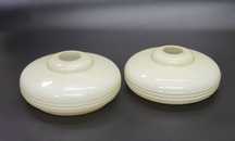 Dwa klosze stare  berety do  lampy art deco