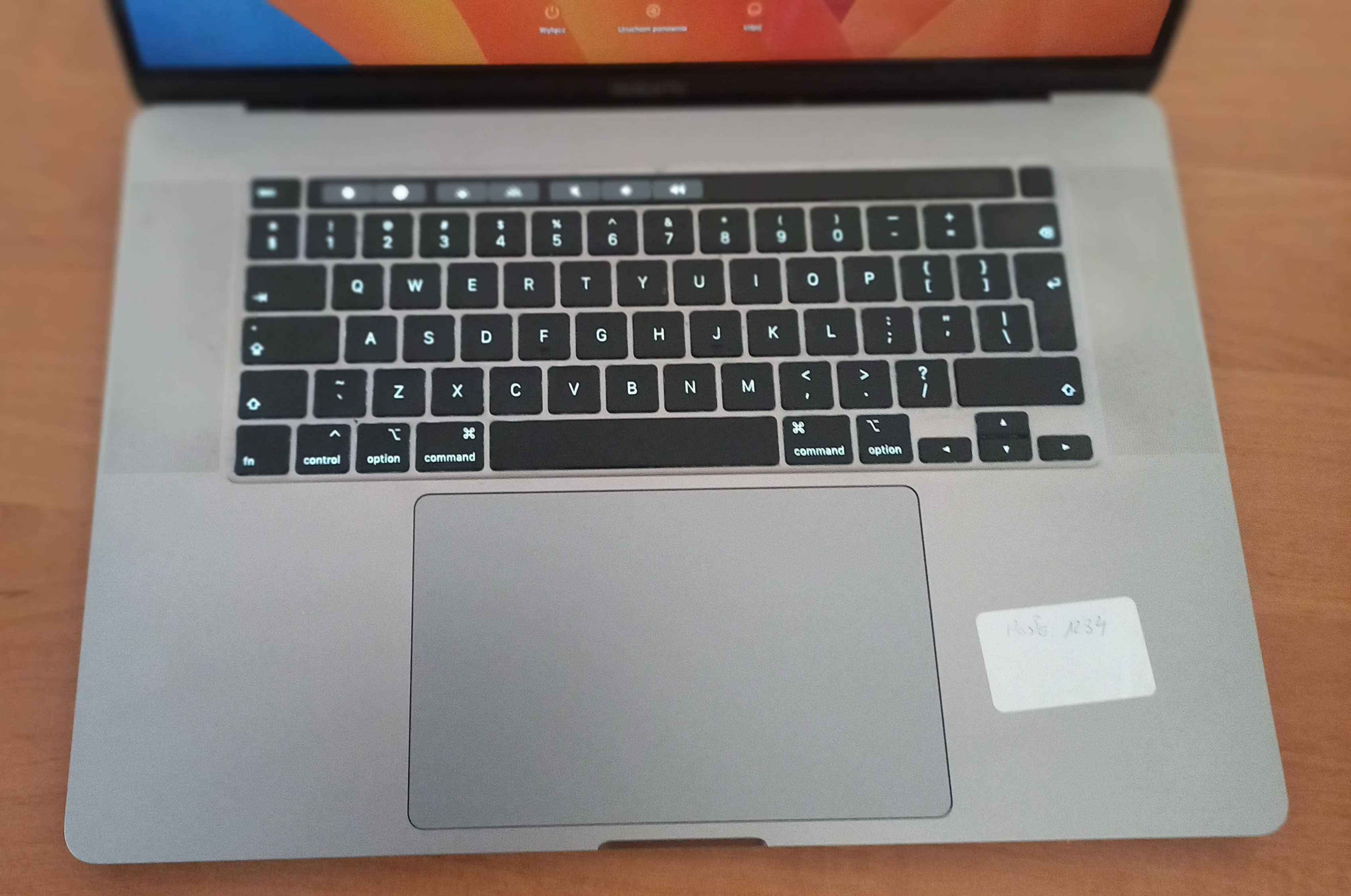 Laptop MacBook Pro 16-inch 2019