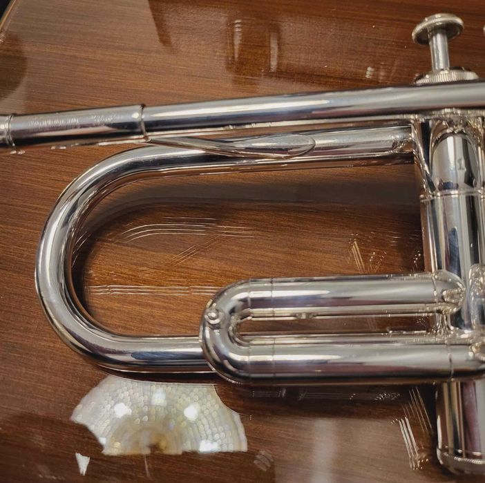 trąbka YAMAHA T100 made in Japan, jak nowa, srebrna!