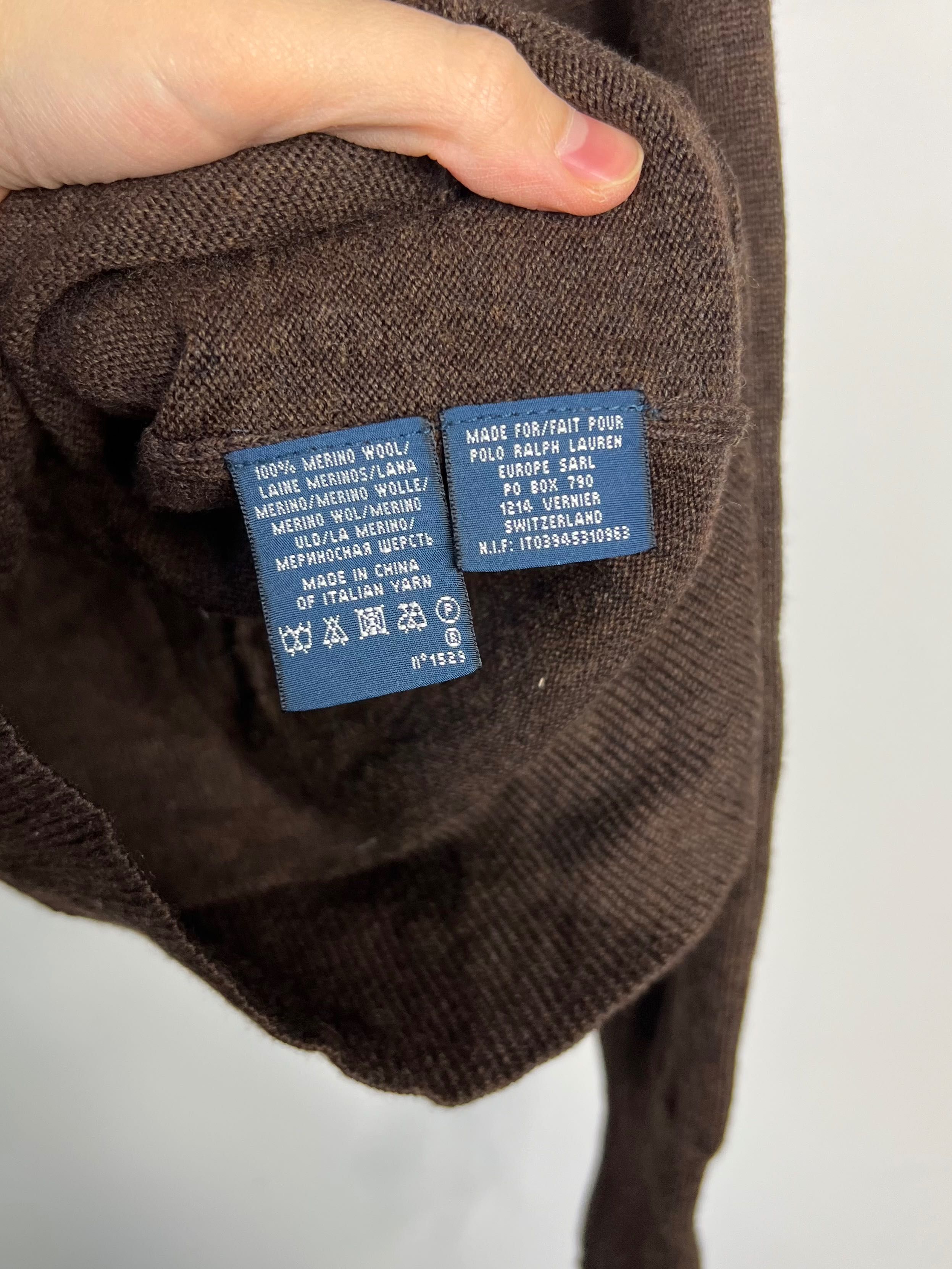 Kardigan Ralph Lauren 100% Merino Wool sweter