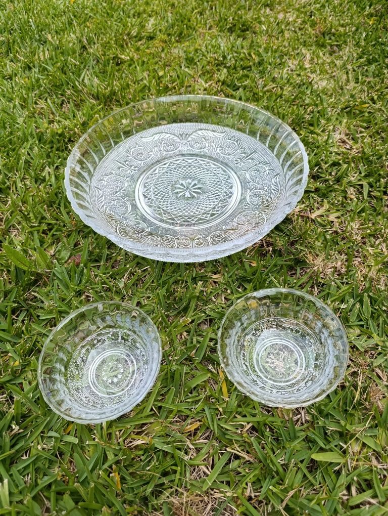 Taça de Cristal grande e 6 Taças de Cristal NOVAS na embalagem