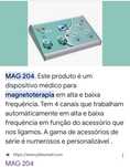 Aparelho de Magneto terapia