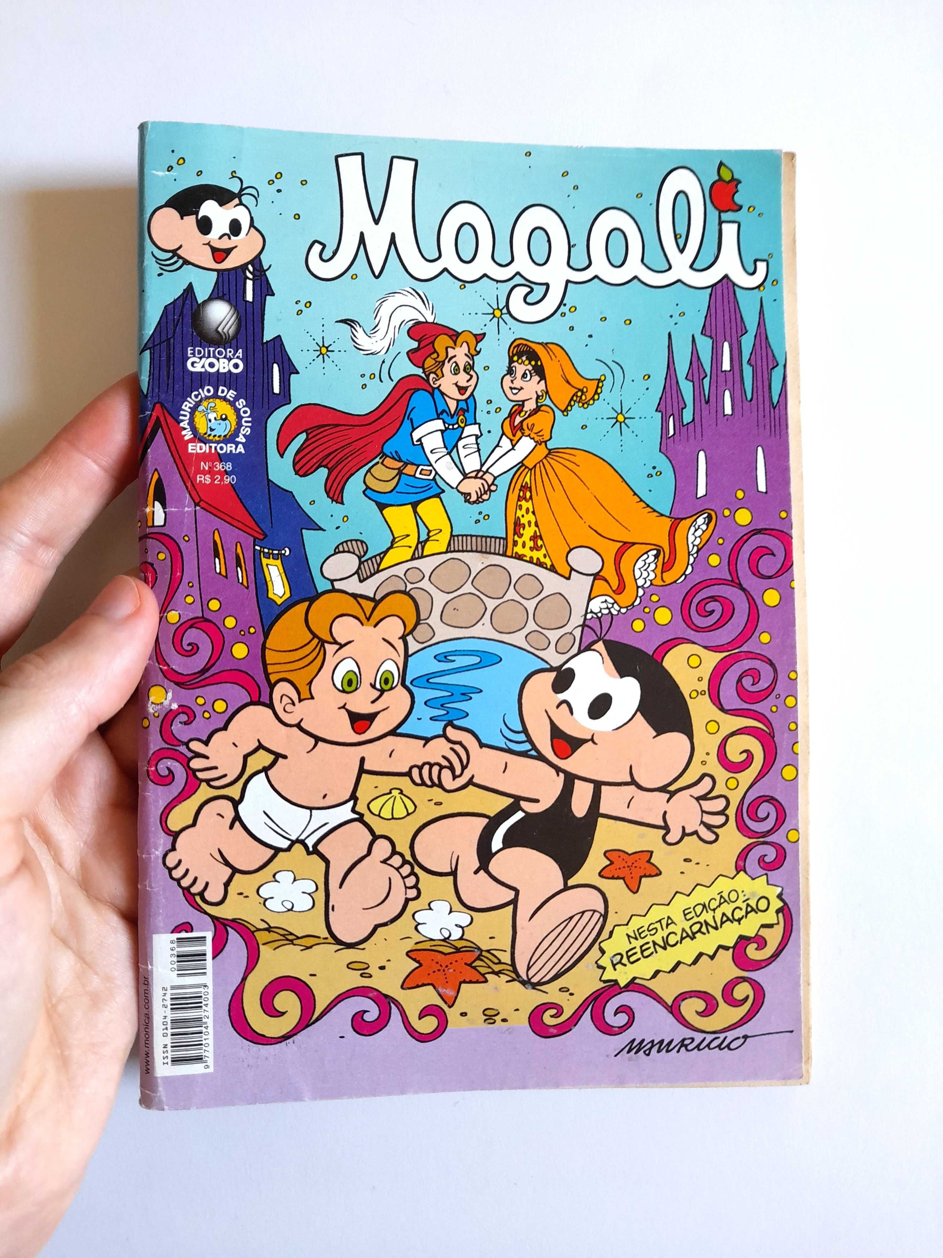 Livro BD Magali - Reencarnação Número 368 Turma da Mônica Coleção