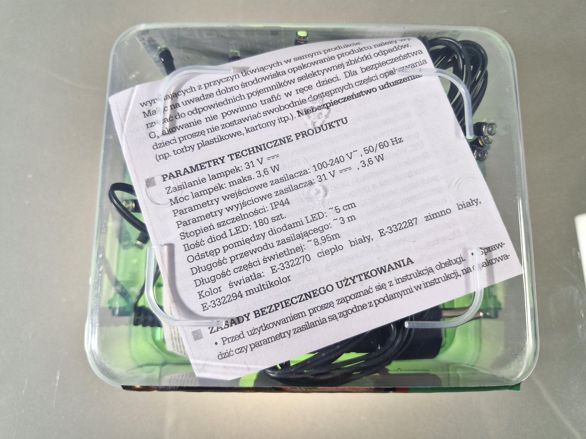Lampki Choinkowe Jumi 180 Led Multikolor 9m 8 trybów zewn/wewn.