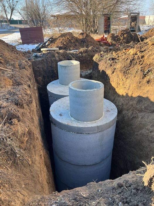 Септик під ключ, копка Канализаци, вигрибние ями траншеї, під ключ
