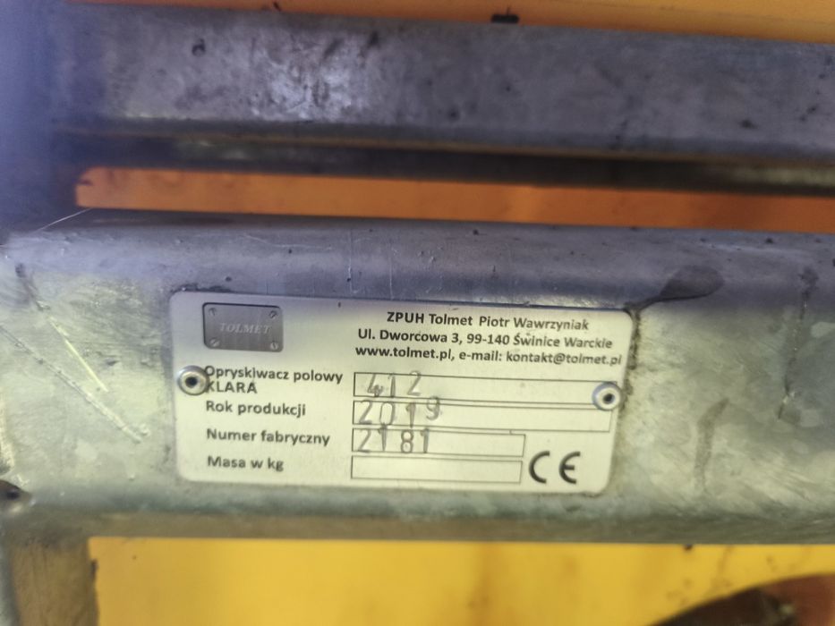 Opryskiwacz polowy Klara 412