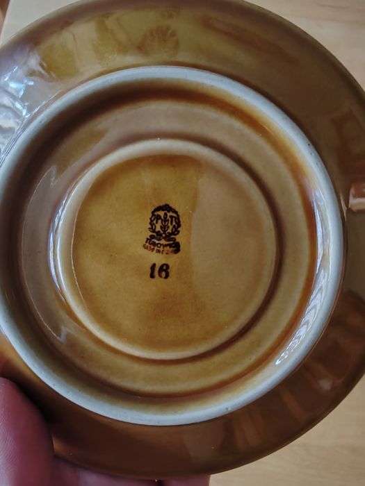 Talerzyki PRL porcelana Tułowice