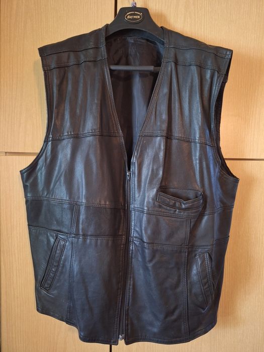 Męska kamizelka skórzana