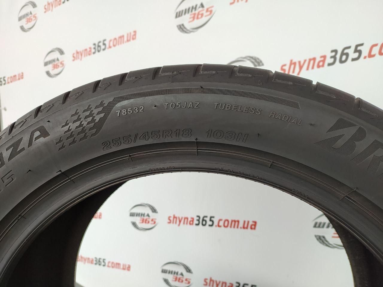 шини бу літо 255/45 r18 bridgestone turanza t005 5mm