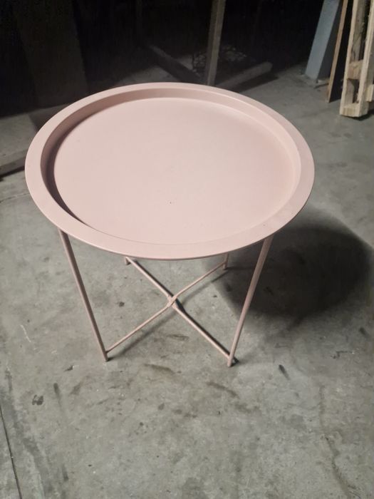 Mesa de apoio rosa