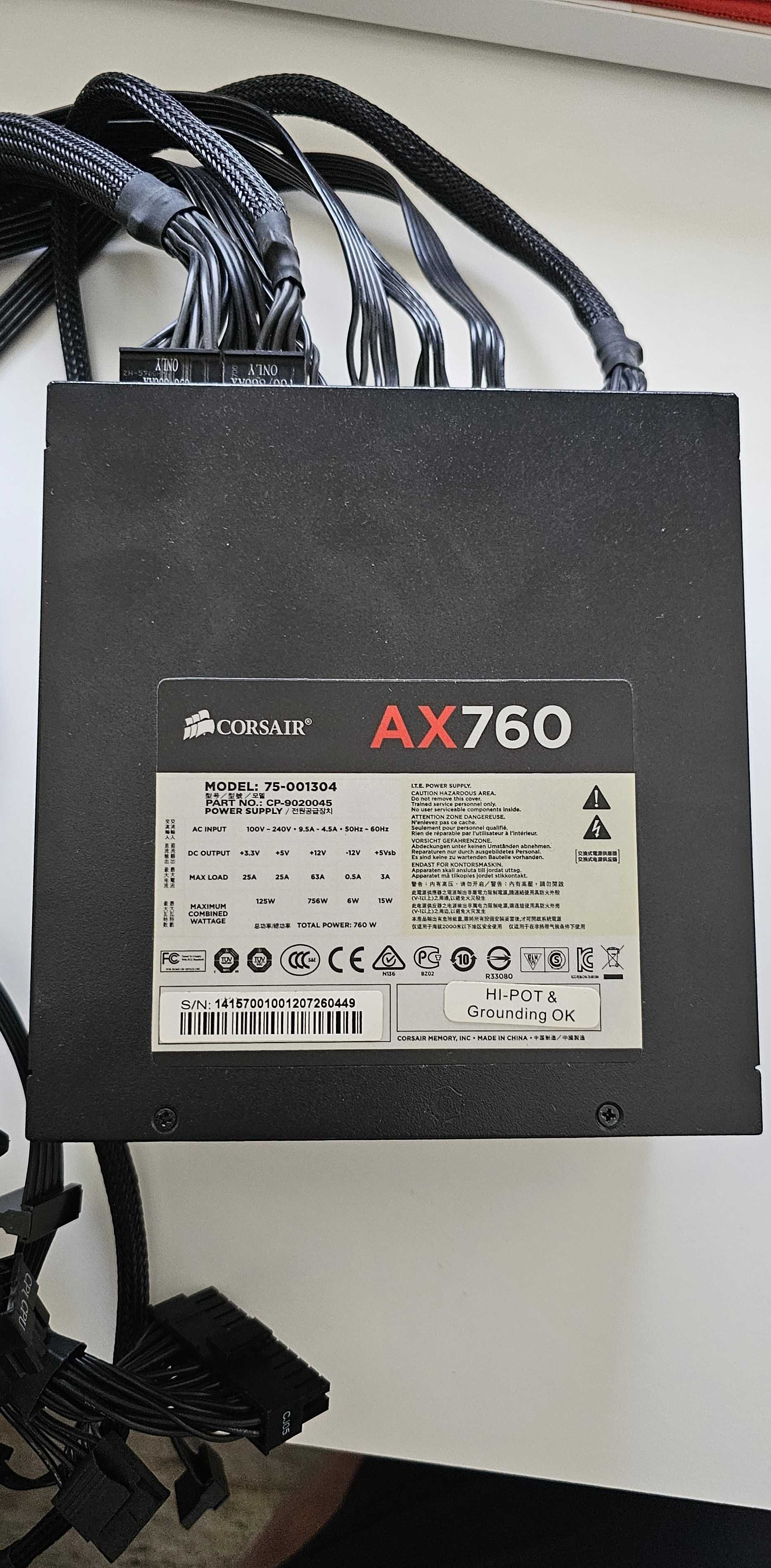 Zasilacz Corsair AX760 760W