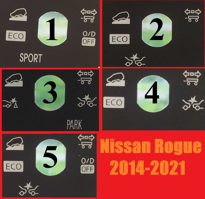 Nissan Rogue Rogue SPORT 2014 - 2025 X-trail Шкала КМ
