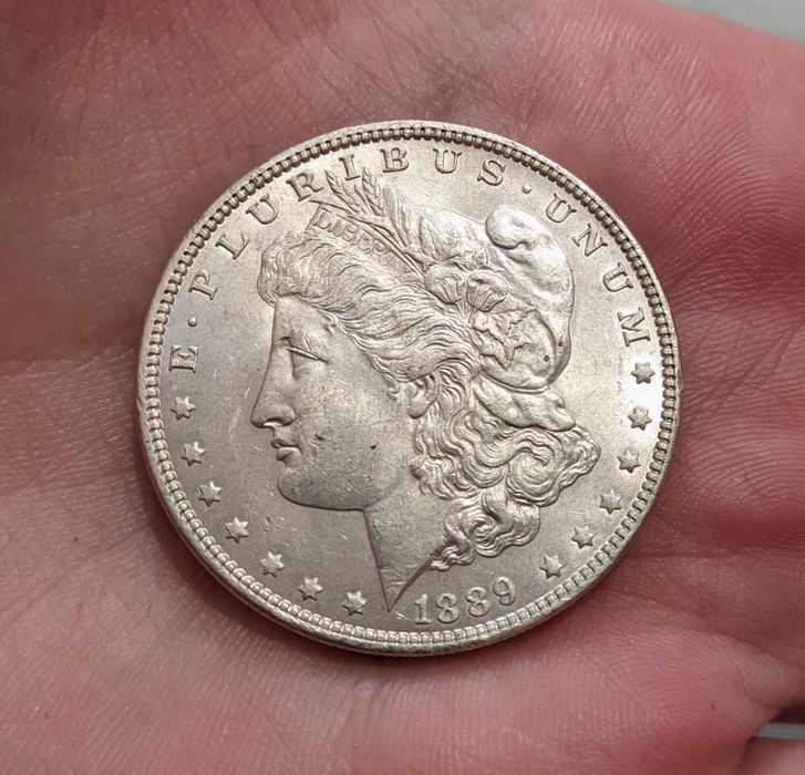 Доллар 1889 г Морган США монета серебро 900 проба Вес 26,73 г Штемпель