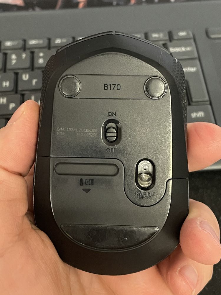 Миша Logitech B170 Wireless Black