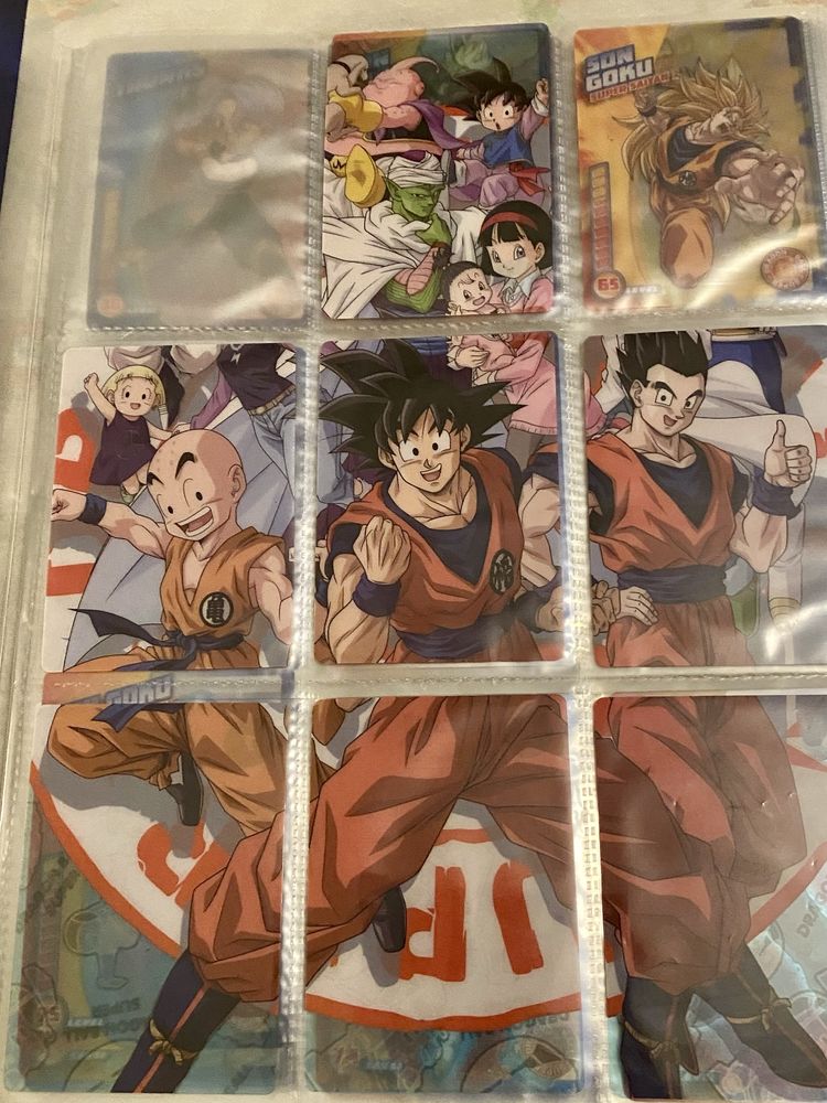 Vendo cartas e arquivador colecao Dragonball Super