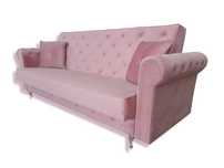 Rozkładana Sofa Glamour Kryształ pojemnik Wersalka Kanapa rozkładana