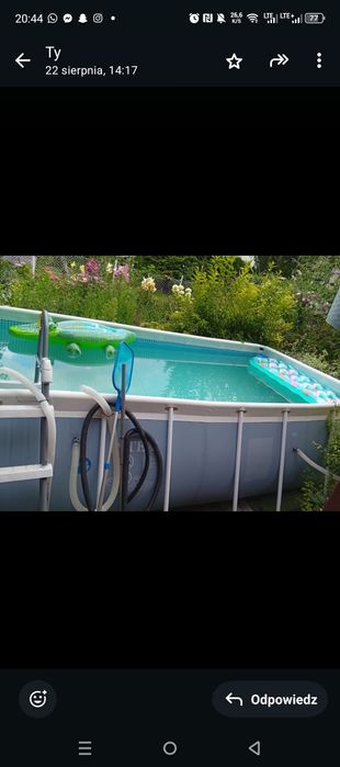 basen stelażowy z pompą