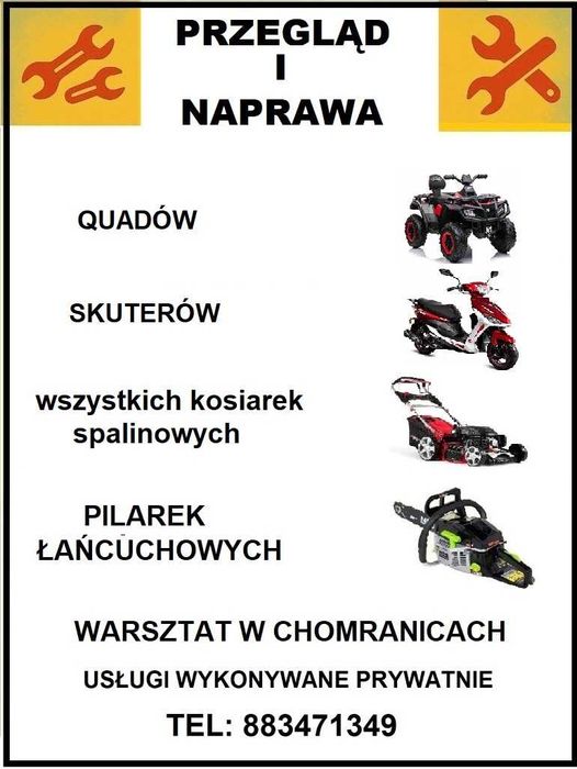 KOSIARKA traktorek PILARKA łańcuchowa spalinowa