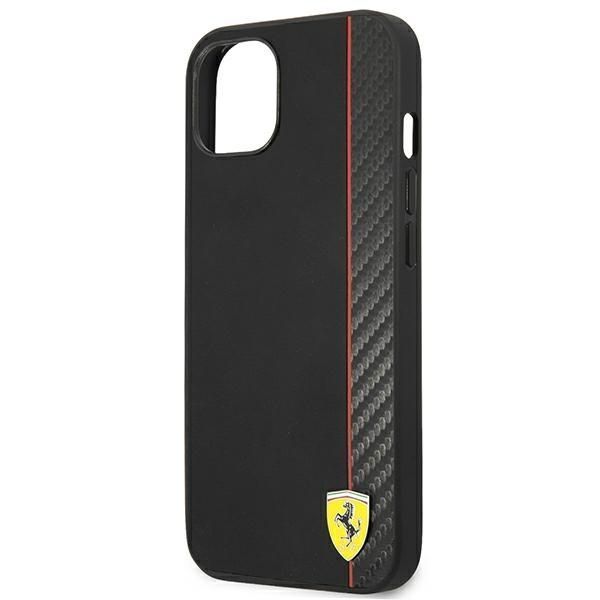 Etui Ferrari do iPhone 14 Plus / 15 Plus 6,7" - Czarny Hardcase Carbon