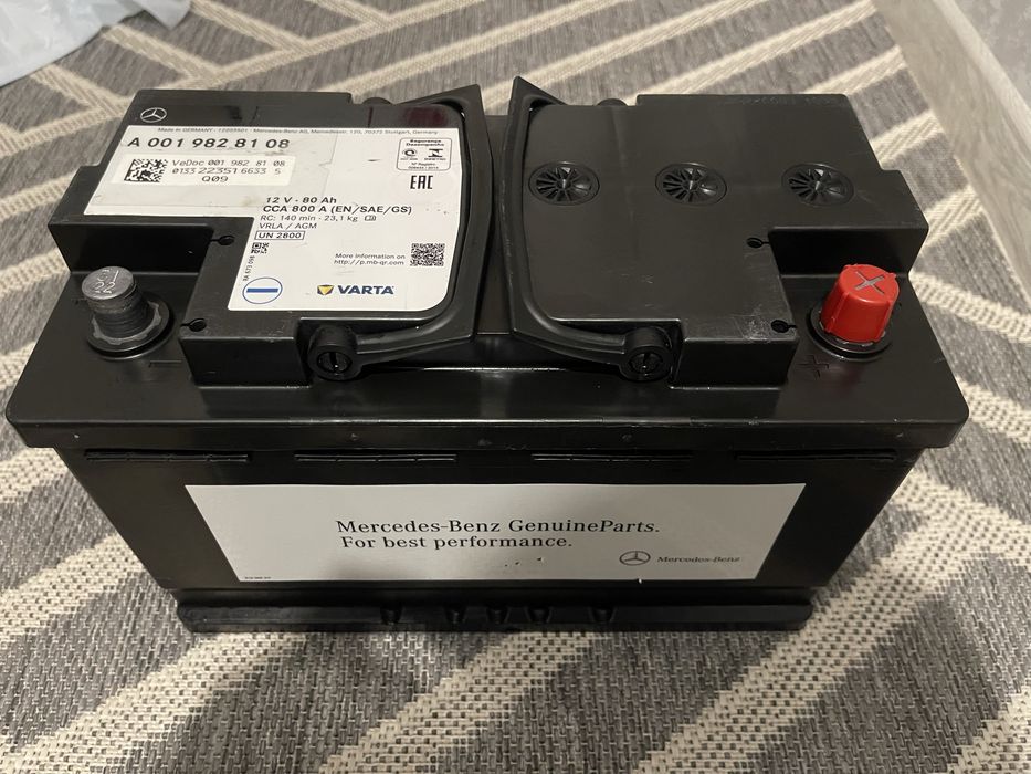 Акумулятор AGM Mercedes-benz 12V 80ah Varta