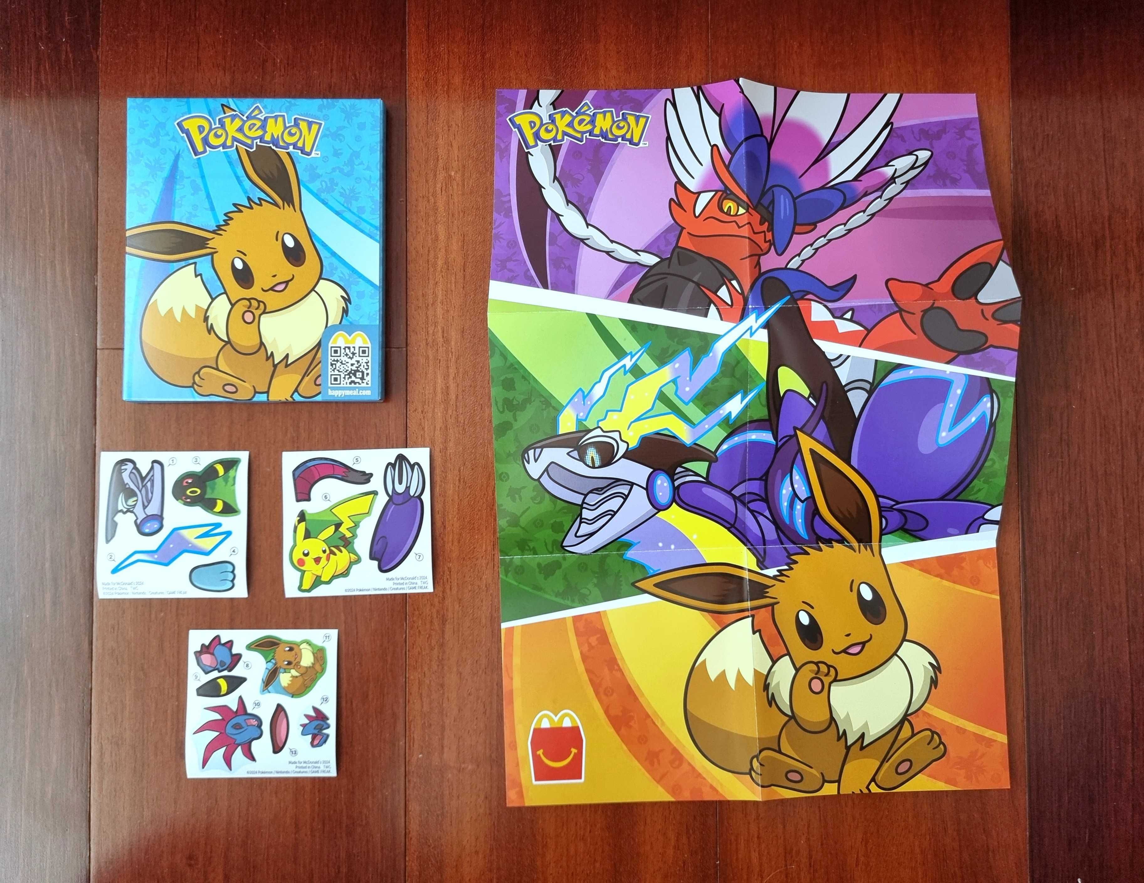 5Caixas Pokémon-Dragonite+Pikachu, Dragapult, Eevee, Miraidon, Umbreon