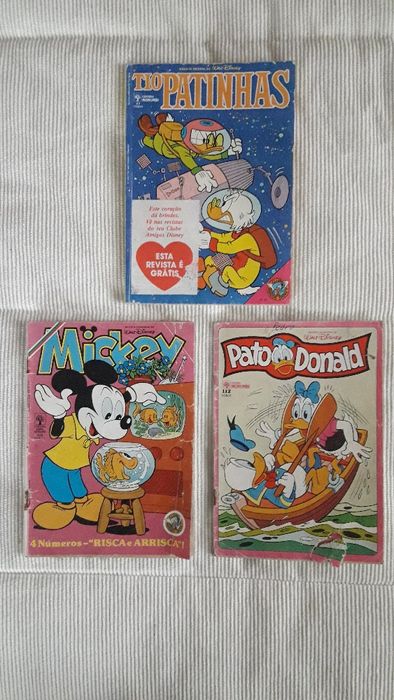 Mickey, Patinhas, Donald 3 livros 6€