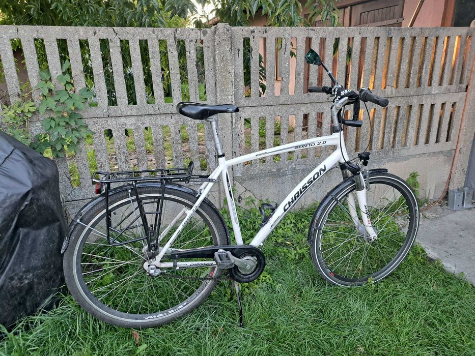 Rower trekkingowy Chrisson Sereto 2.0 - po modyfikacji kół i supportu