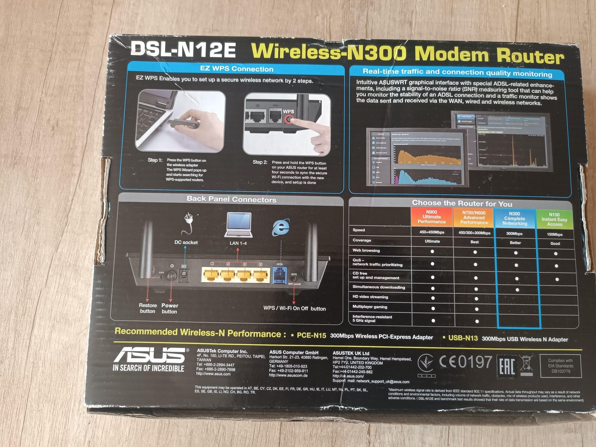 Router modem DSL-N12E ADSL