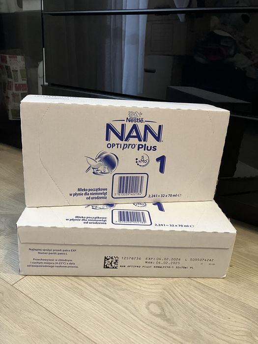 Nestle NAN Optipro Plus 1 w płynie 32x70 ml