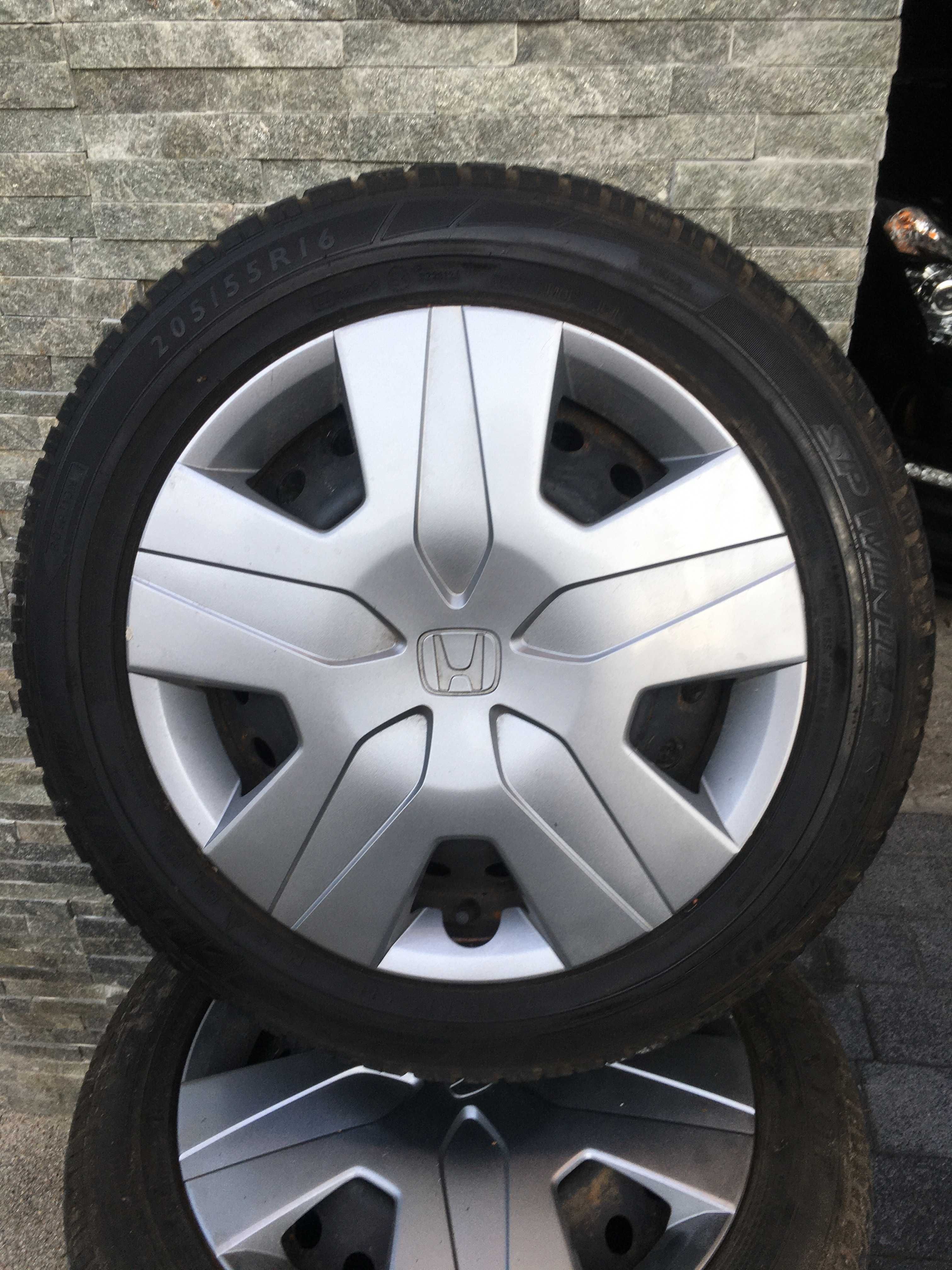 Honda Civic VIII/IX- Komplet Kół 16 Cali  5x114,3  Dunlop 205/55/16