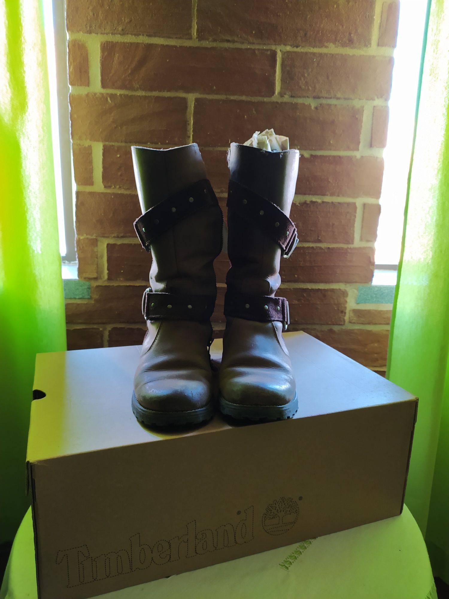 Botas Timberland em pele n37meio