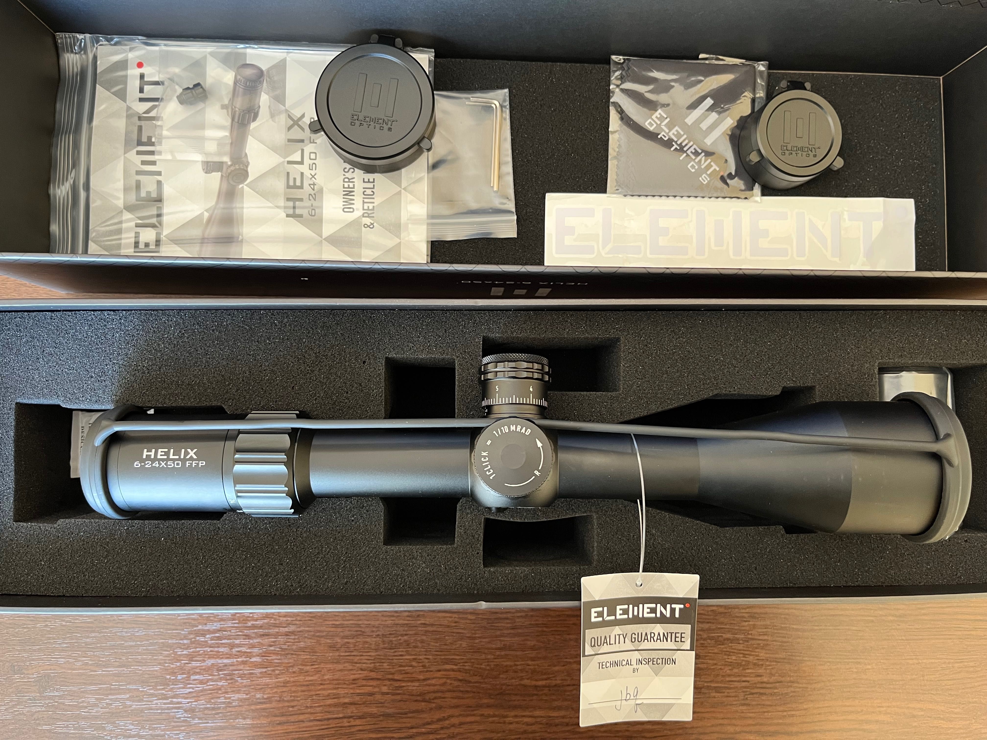 Оптичний приціл оптический прицел Element Optics HELIX 6-24X50 FFP