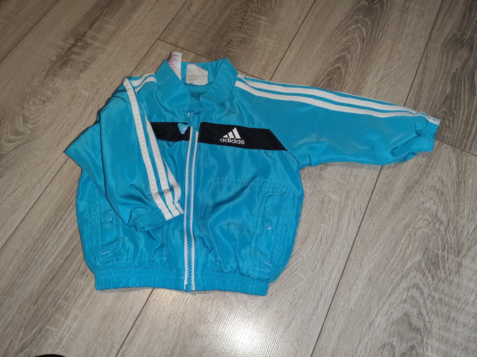 Kurtka cienka Adidas niebieska chłopięca 68