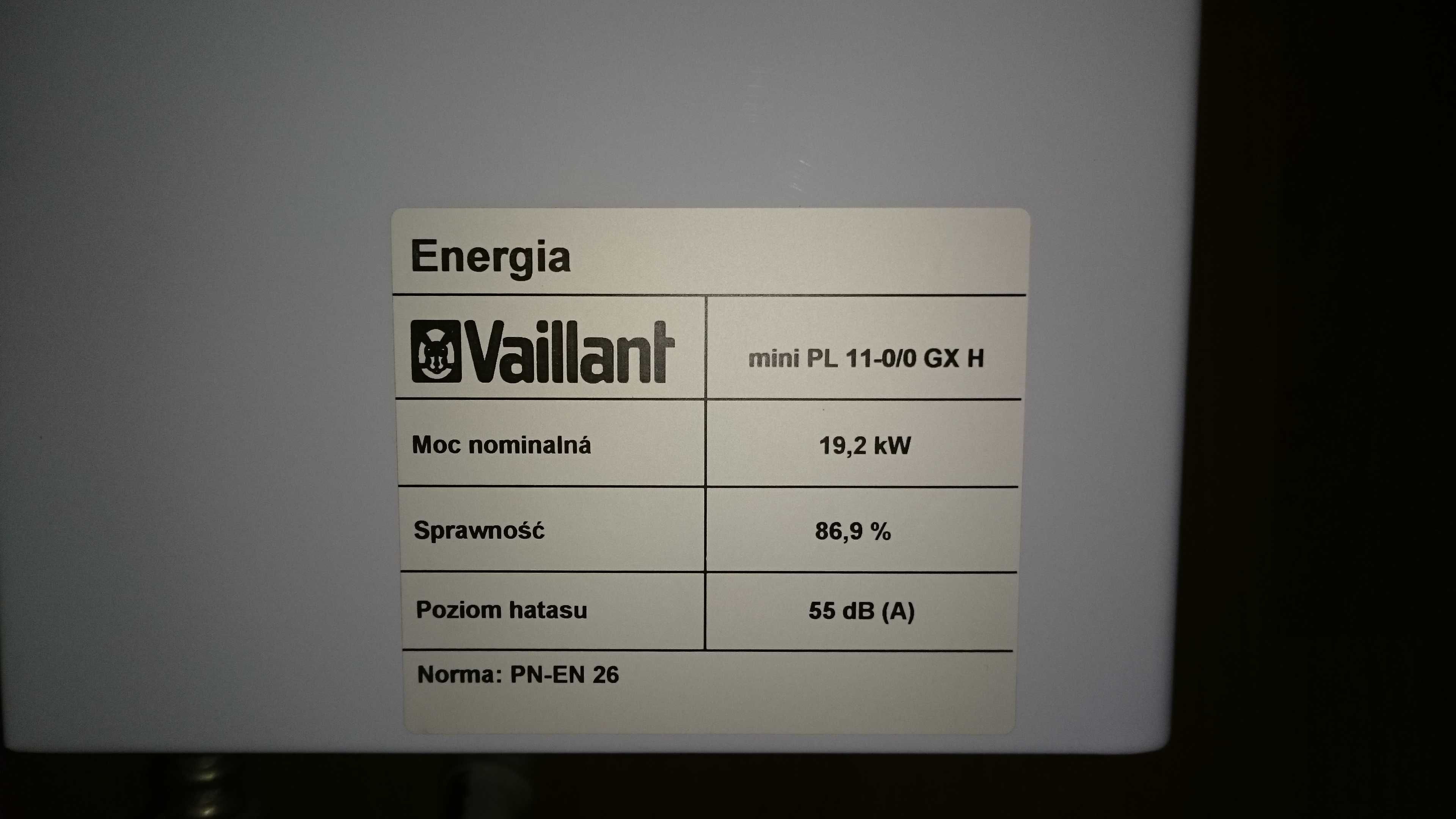Piecyk, Junkers Vaillant atmoMAG mini PL 11-0/0 GX H