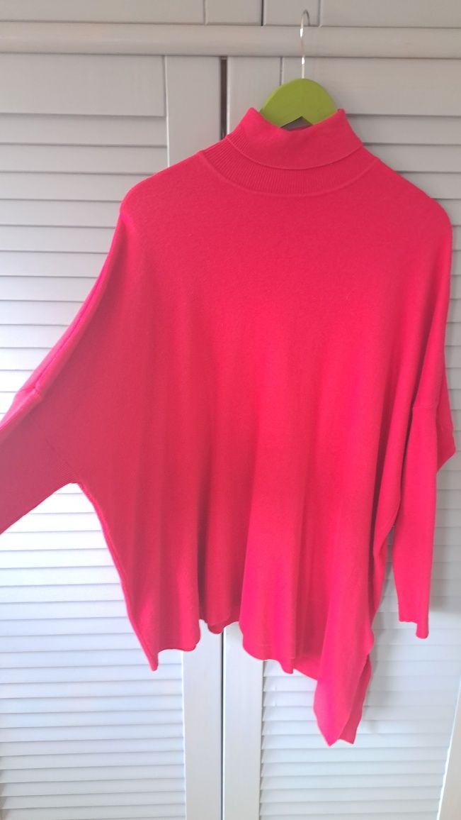 Czerwony sweter tunika xs 34 mohito s 36