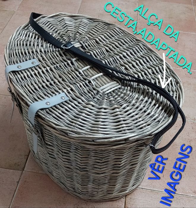 CESTA MULTIUSOS EM VERGA. Casa,Sala,Arrumação,Quintal,Quarto,Lenha.