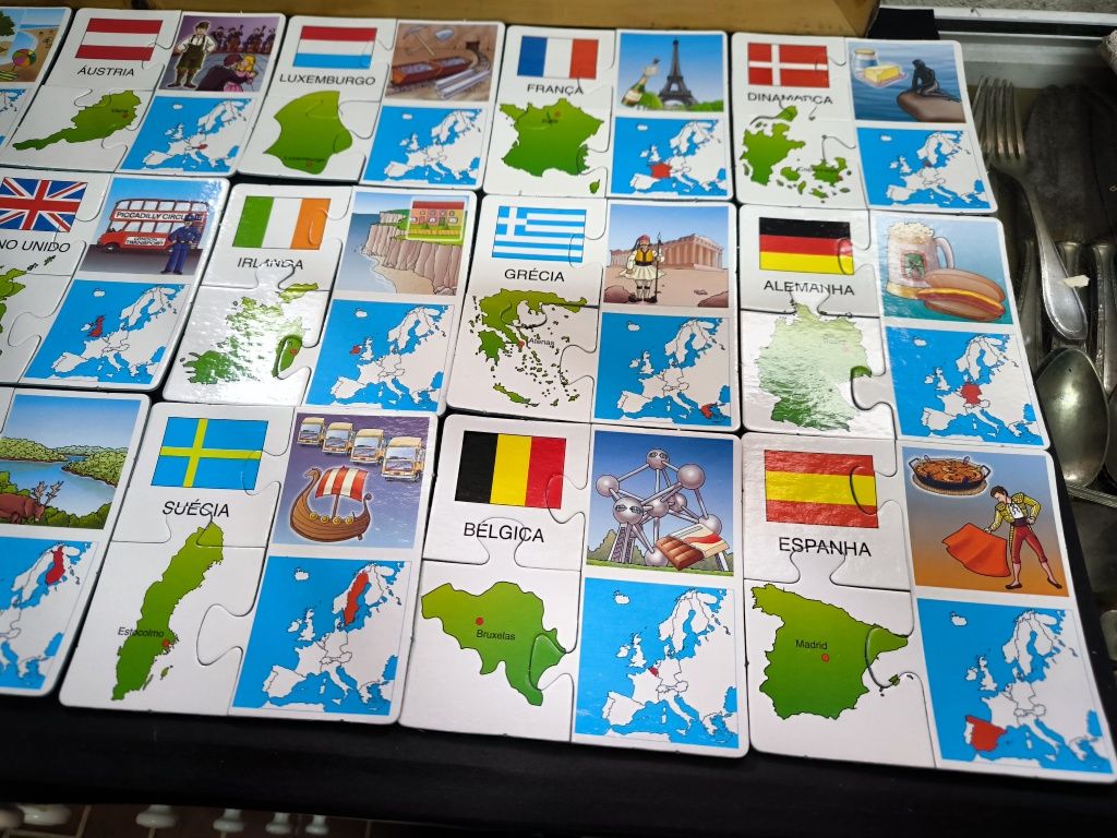 Jogo puzzle união europeia